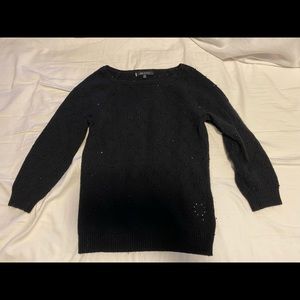 Black rhinestoned sweater
